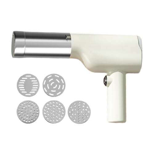 Idiyappam Maker Indian, Electric Pasta Maker, Noodle Maker Machine with 5 Pasta Discs Portable Automatic Noodle Maker with Measuring Cup for Homemade Spaghetti Machine Kitchen