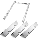 RuiTEERS Spirit E-210 7635 Flavorizer Bars and 69785 Grill Burner for Weber Spirit I & II 200 Series GS4 E210 S210 E220 Grill Parts, Grill Replacement Parts for Weber Spirit 2 E210 Grill Parts