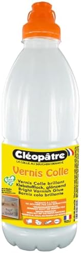Cléopâtre - LCC1-1000 - Vernis Colle brillant - Flacon 1 kg 8 x 8...