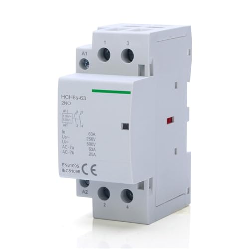 Contactor de CA automático HCH8s-63 2P 63A 2NO 110V interruptor electromagnético riel DIN