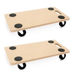 Onesto 2er Rollwagen Holz Möbelroller onesto-301