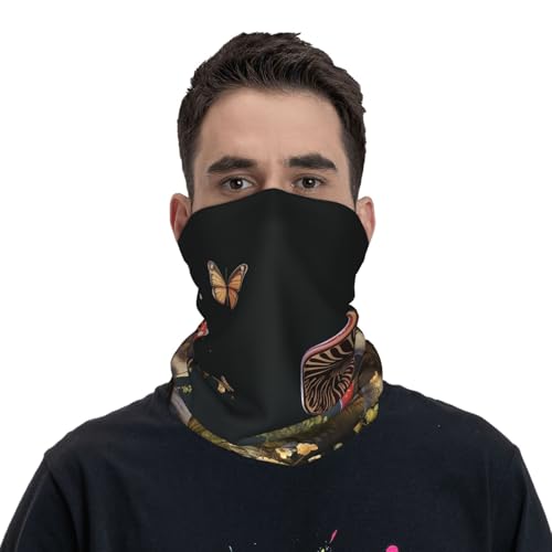 Neck Gaiter Face Mask UV Protector Scarf Breathable Windproof Face Cover Fairy tale style mushrooms Balaclava Summer Cooling Gator Cover Seamless Bandana Head Wrap for Men Women2