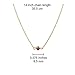 Handmade Gold October Birthstone Choker Necklace, 14 Inches - Pink Tourmaline, 14k Gold Fill - Birthday Gift, Present for Girl, Woman, Friend, Daughter, Wife, Mom, Her - Layering Gemstone Jewelry