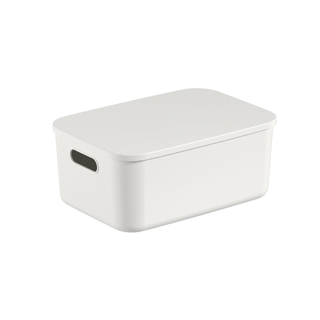 Amazon｜MJKQ9 収納ケース プラスチック 白 ホワイト フタ付き 収納