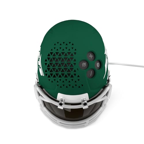 Image of NFL Echo Dot Bundle: Includes Echo Dot | Charcoal and Limited-Edition NFL Helmet Stand | New York Jets