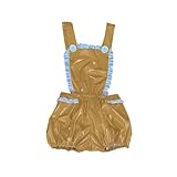 Fashion Adult Baby Suspenders Jumpsuit – Wet PVC Leather Sleeveless Onesie Romper – Sissy ABDL Frills Short Bloomers – Exotic Clubwear