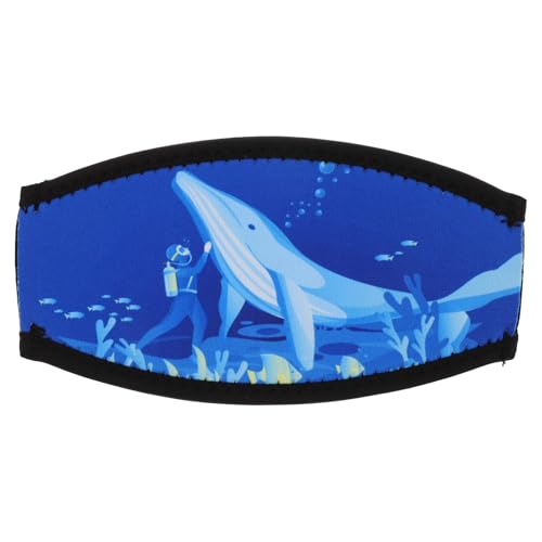 Veemoon Housse de Protection en Néoprène Double Couche pour Sangle de Masque de Plongée, Coussinet pour Sangles de Lunettes de Natation, Accessoire Confortable et Ajustable, pour Plongée