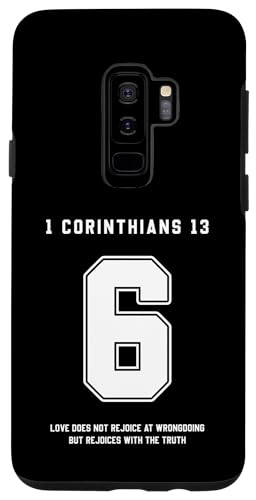 Galaxy S10 1 Corinthians 13:6 Bible Verse Team Sports Jersey Christian Case
