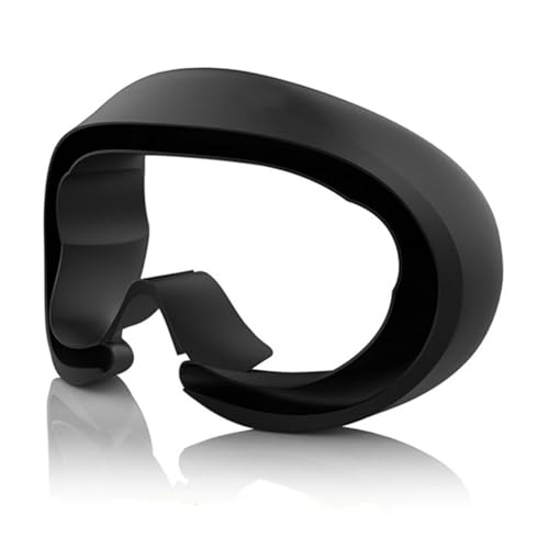 MODJUEGO Silicone Face Cover for PICO 4 &4 Ultra VR Accessories Leakage-Proof Waterproof Sweat-Proof Mask(Black)