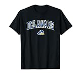 Delaware Fightin' Blue Hens Arch Over Black T-Shirt Small