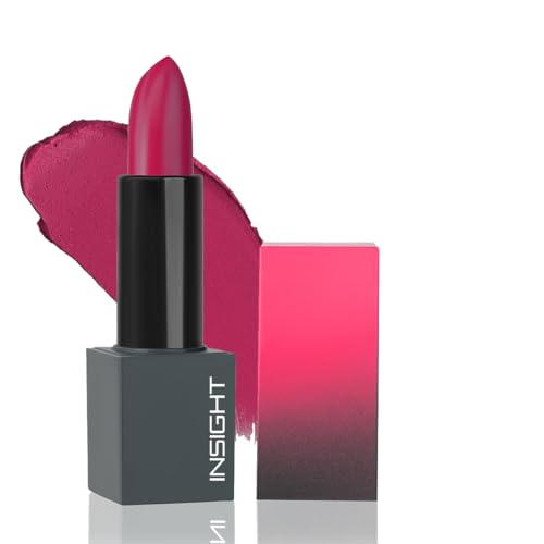 Image of INSIGHT Velvet Matte Lipstick (Moonlight Serenade) | Long Lasting, Smudge-Proof & Non-Drying | Enriched with Cocoa Butter, Argan Oil & Vitamin E | Smooth Application, Bold Pigment - 3.8g