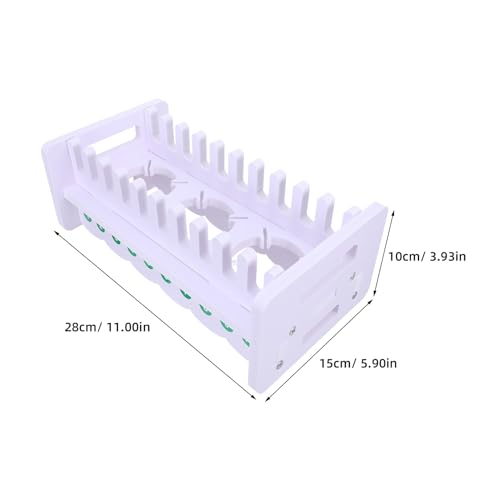 Support de téléphone portable bureau blanc à 10 compartiments pour rangement