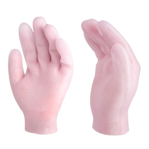 HAPINARY Moisturizing Gloves for Dry Hands Cracked Hand Care Hand Covers Pink Glove