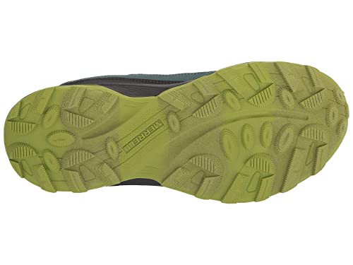 Merrell Moab Speed Low WTRPF Sneaker, Deep Green/Black, 3 US Unisex Big Kid
