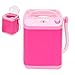 Elektrische Mini Waschmaschine Kosmetik Werkzeug Reinigungsmaschine Kinder Spielzeug Geschenk, Mini Geräte Kinder Waschmaschine Spielzeug(Rosa)