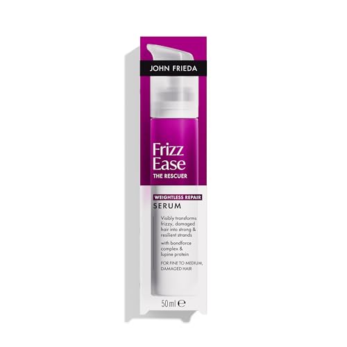 John Frieda Frizz Ease The Rescuer Sérum Reparador | Repara y Fortalece el Cabello Dañado | Reduce el Encrespamiento sin Apelmazar | Con Bondforce y Proteína de Lupino | Cabello Frágil | 50 ml