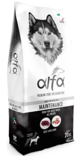 Alfa Maintenance - Pienso para perros de ternera y cordero 20 kg