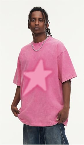 Star Shirt Y2k Oversized Graphic Tees for Men Unisex Vintage Streetwear Shirts3