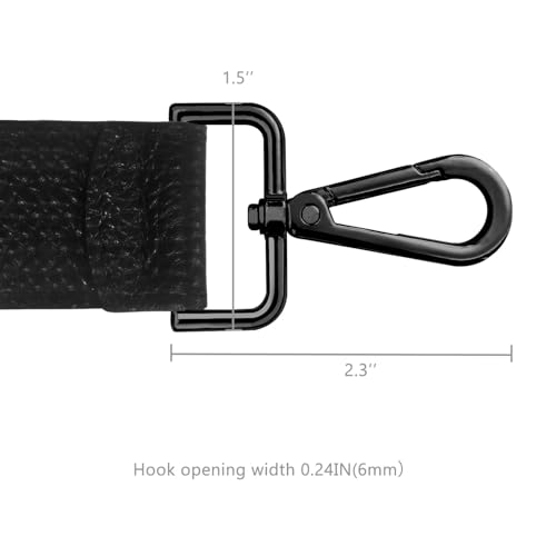 Image of 24.8 inch Leather Replacement Strap for Handbags Shoulder Bag with Metal Buckles
