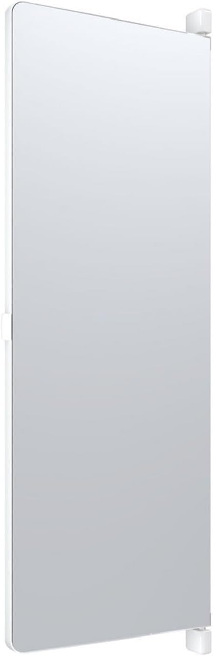 Miroir d'armoire coulissant et rotatif blanc de 120cm pour dressing