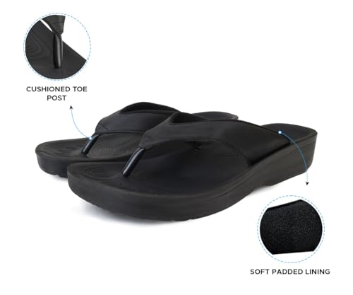 Image of AEROTHOTIC Original Orthotic Comfort Thong Style Flip Flops Sandals for Women with Arch Support for Comfortable Walk