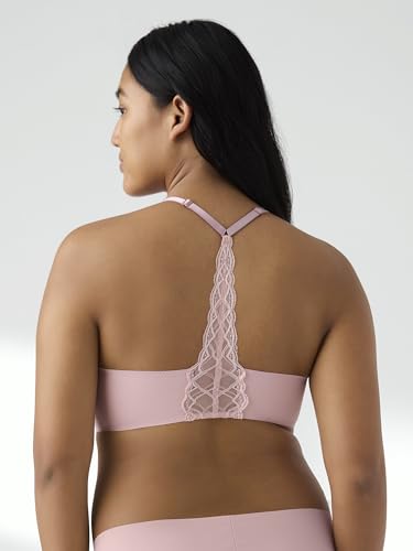 Image of True & Co Women's True Body Triangle Lace Racerback Bra
