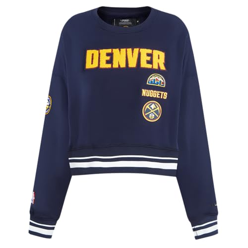 Sudadera de Mujer Pro Standard NBA Talla XL Azul Marino Cuello Redondo Fleece