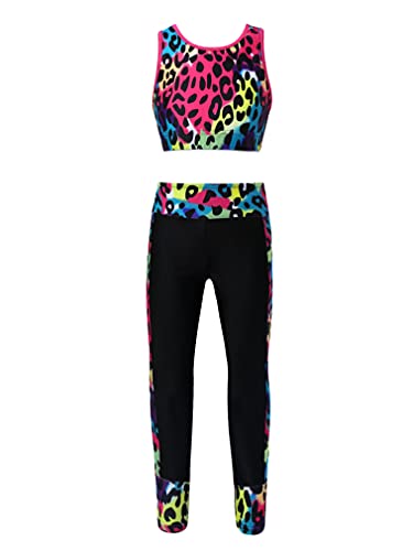 Ranrann Ensemble Sport 3 Pièces Fille Avec Strass - Veste, Débardeur Et Legging Pour Patinage Artistique, Gym Et Danse