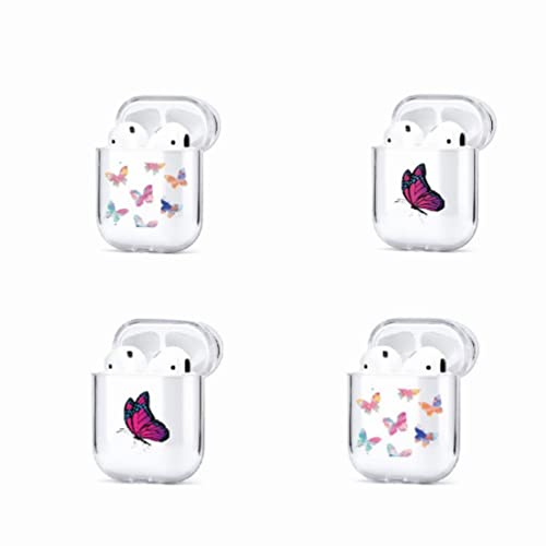 Dark Blue Butterfly Headphone Storage Case, AirPods 1/2 Generation - Image 4