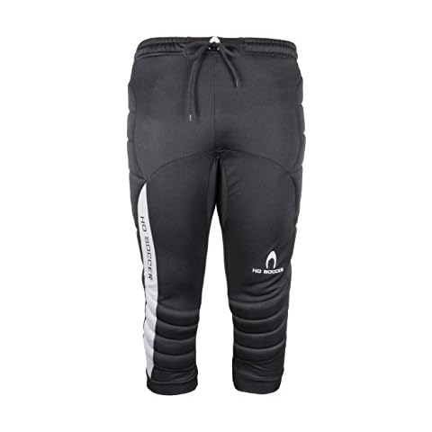 HO Soccer Icon - Men's 3/4 Padded Goalkeeper Trousers, Mens, 3/4 Padded Goalkeeper Pants, 0505573_XL, Black, XL Cover