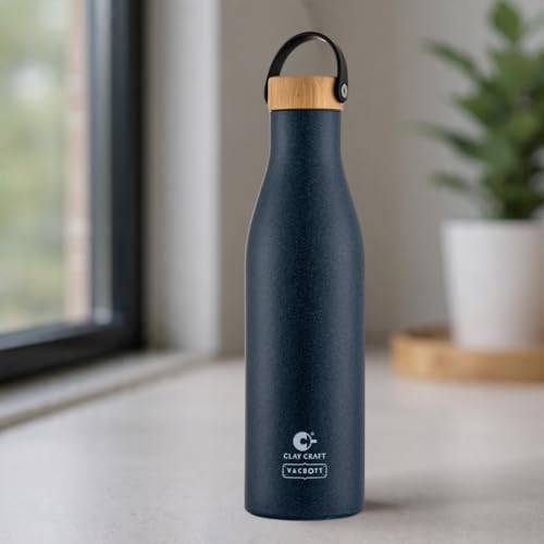 Image of CLAY CRAFT VACBOTT Yeti Double Walled|18 Hours Hot and 24 Hours Cold Vacuum Insulated Flask 850ml|Easy to Carry|Gym Bottle|Home|Kitchen|Hiking|Travel Bottle|BIS Certified|1Year Limited Warranty
