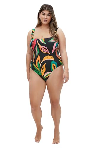 City Chic Women's Plus Size 1 Piece Swimsuit - Maui Print