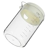 SHINEOFI Vaso Medidor de Cocina Pequeño con Tapa Taza Medidora de PP Transparente con Escala Clara Taza para Medir Leche y Líquidos Práctica y Fácil de Limpiar Adecuado para Uso
