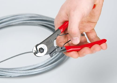 Cortacables KNIPEX 150 mm evita fundas plásticas aplastadas en cables Bowden 4