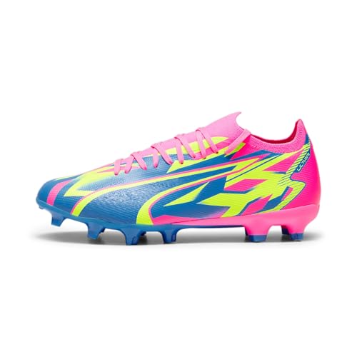 PUMA Unisex Match Energy Fg/Ag Fussballschuh, Leuchtend Rosa Gelb Alert Ultra Blue, 46.5 EU – Ansicht 1
