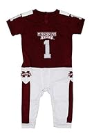 Algopix Similar Product 8 - FAST ASLEEP Mississippi State Baby NCAA
