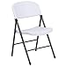Flash Furniture HERCULES Series 330 lb. Capacity Granite White Plastic Folding Chair with Charcoal Frame