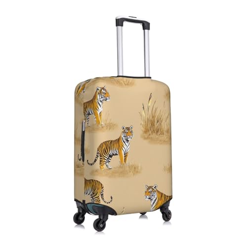 Tiger Luggage Cover Elastic Washable Protector Anti-Scratch Travel Suitcase Covers With Concealed Zipper For 18-32 Inch Luggage Small3
