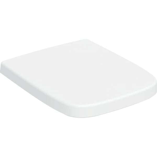 Geberit Renova Plan WC-Sitz, Absenkautomatik, Befestigung von oben, Quick-Release-Scharniere, 500.832.00.1