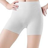 Mädchen Kurze Leggings Hohe elastische Absorption Radlerhose Baumwolle Dünn Shorts Verschleiß Kinder Hosen Unter Rock Unterhosen Leggings Anti Exposition atmungsaktiv Shorts (White, 11-12 Years)