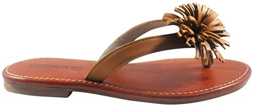 ,Big Girls Caramel Sandal, Leather Shoes, Pompi 3.5M2