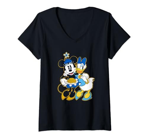 T-shirt Hanukkah Minnie Daisy Disney col V cadeau idéal femme