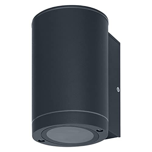Ledvance LED Wall Light for 1x GU10 Light Source, Design Light for Outside for 1-Sided Indirect Lighting