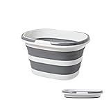 XLRPAT 【人気商品】 折りたたみバケツ 大型 28.5L 折りたたみ バケツ多機能 家庭用収納 アウトドア キャンプ 車のトランク収納 洗車 ガーデニング お風呂 靴 足湯 バケツ シマノ バッカン バケツ 折り畳み 持ち運び便利 耐衝撃 耐摩耗 安心安全 環境にやさしい 生活を彩る 便利なアイテム