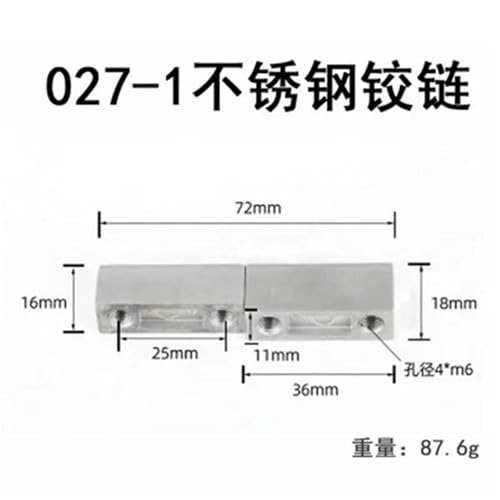 Charnière inox CL027 pour armoire électrique durable - 3