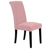 [Matériau] : le tissu polyester extensible a une excellente élasticité, design élégant apporte un nouveau look à votre chaise, indéformable, adapté à la plupart des tailles de chaises.