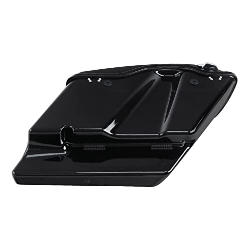 TCT-MOTORPARTS alforjas rígidas estiradas 5" negras con soportes de conversión para Harley Softail Fat Boy Breakout 2018-2025 miniatura 4