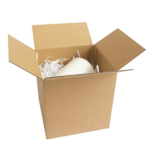 Image of zmybcpack 40 Pack Small Shipping Box 6x6x6 inch, Corrugated Cardboard Mailer Shipping Boxes for Small Business Packing Mailing