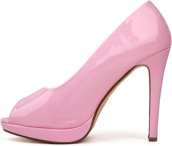 Men’s & Women’s Drag Queen High Heel Peep Toe Court Shoes – Large Sizes UK 9-12