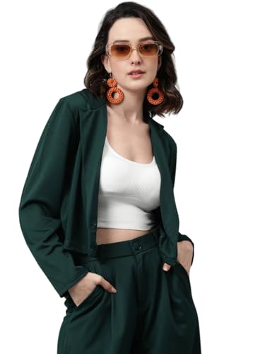 Image of KOTTY Women's Solid Single Breasted Casual Blazer